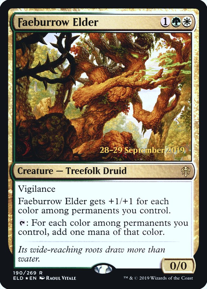 Faeburrow Elder [Throne of Eldraine Prerelease Promos] | Pegasus Games WI