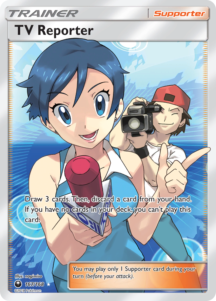 TV Reporter (167/168) [Sun & Moon: Celestial Storm] | Pegasus Games WI