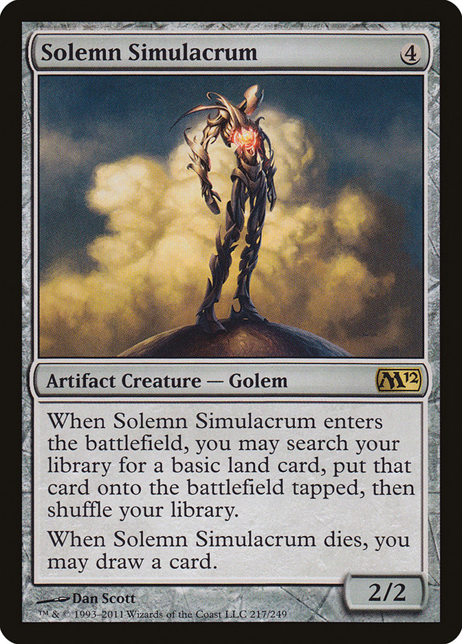 Solemn Simulacrum [Magic 2012] | Pegasus Games WI