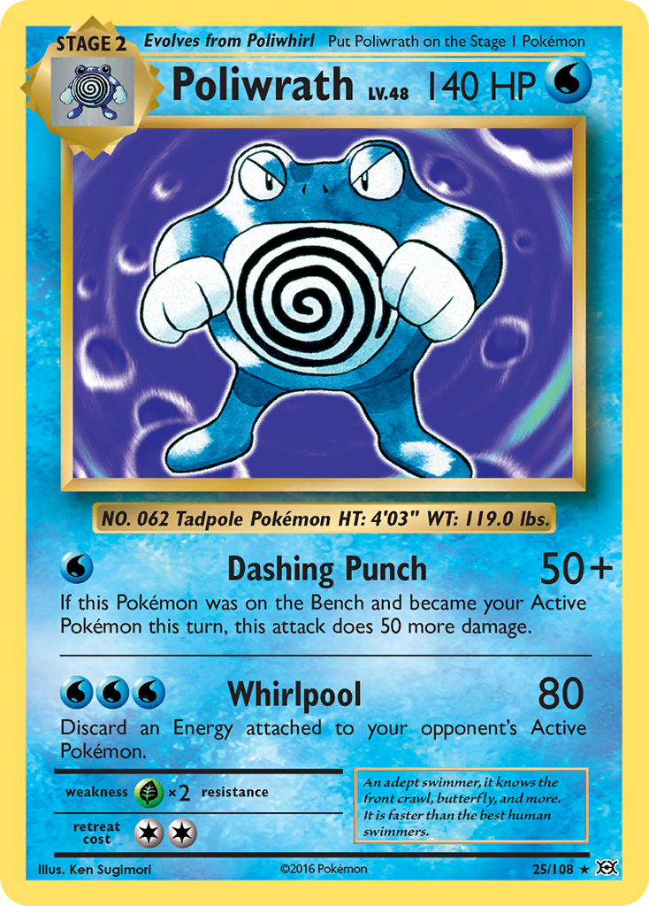 Poliwrath (25/108) [XY: Evolutions] | Pegasus Games WI