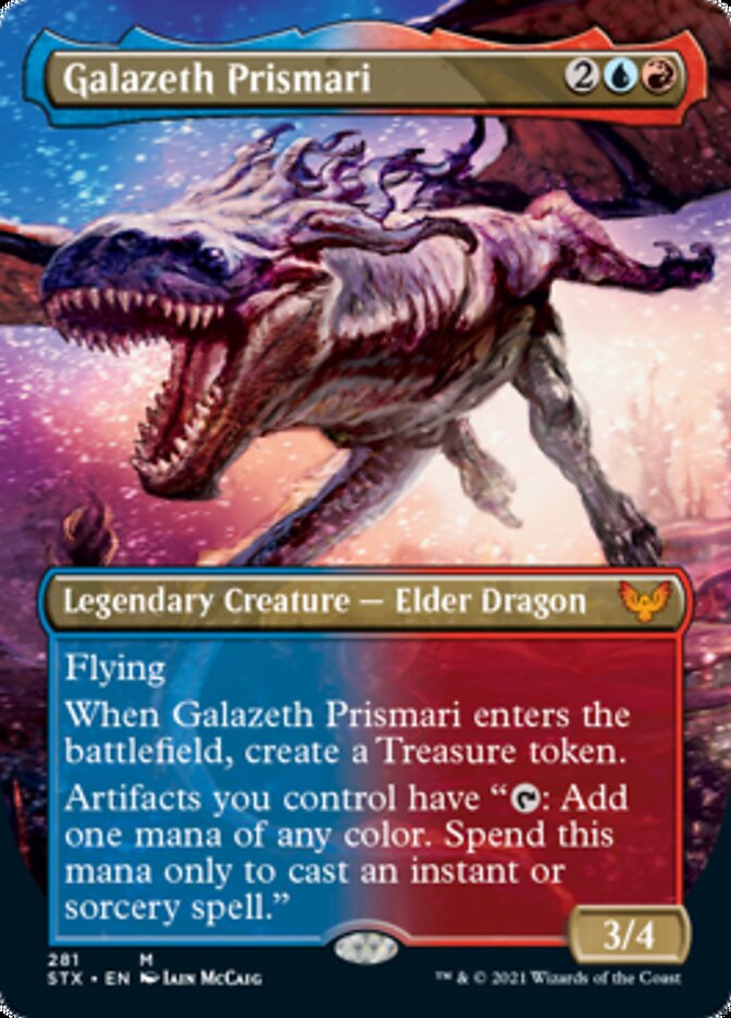 Galazeth Prismari (Borderless Alternate Art) [Strixhaven: School of Mages] | Pegasus Games WI