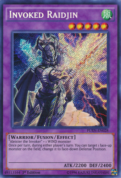 Invoked Raidjin [FUEN-EN028] Secret Rare | Pegasus Games WI