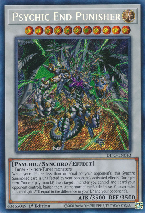 Psychic End Punisher [DIFO-EN043] Secret Rare | Pegasus Games WI