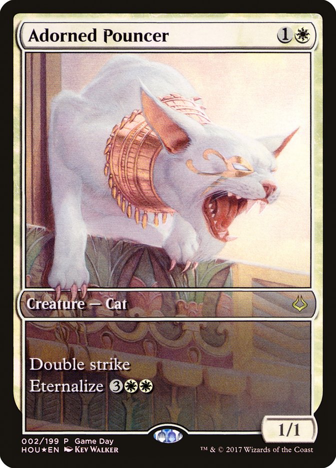 Adorned Pouncer (Game Day) (Full Art) [Hour of Devastation Promos] | Pegasus Games WI