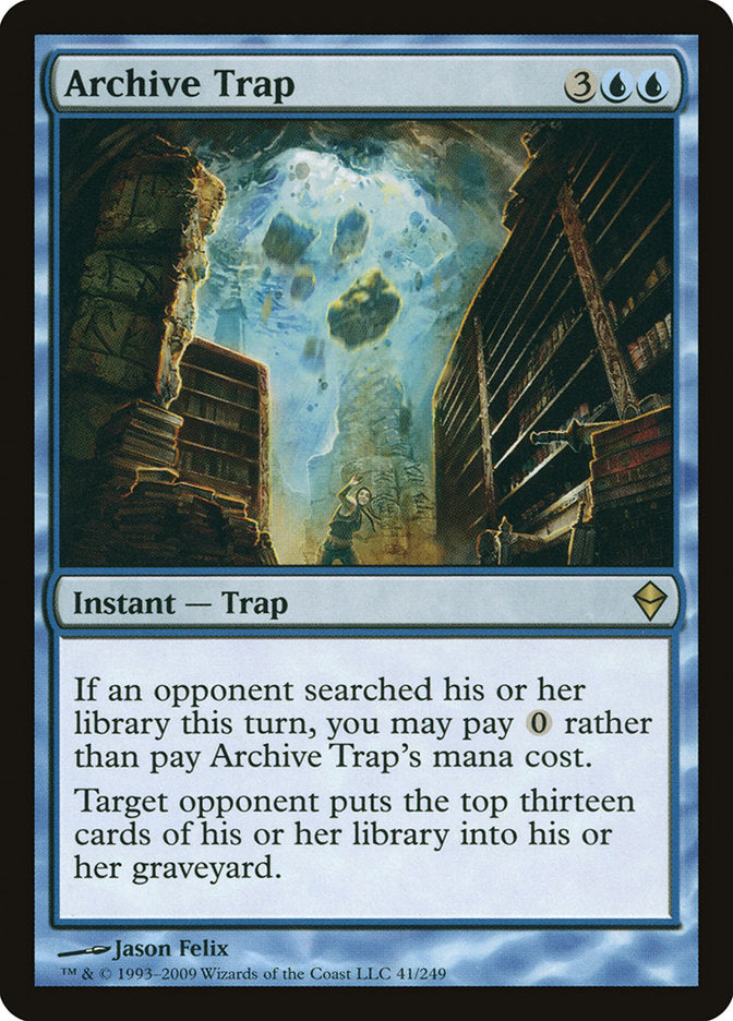 Archive Trap [Zendikar] | Pegasus Games WI