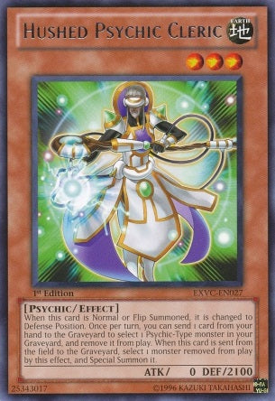 Hushed Psychic Cleric [EXVC-EN027] Rare | Pegasus Games WI