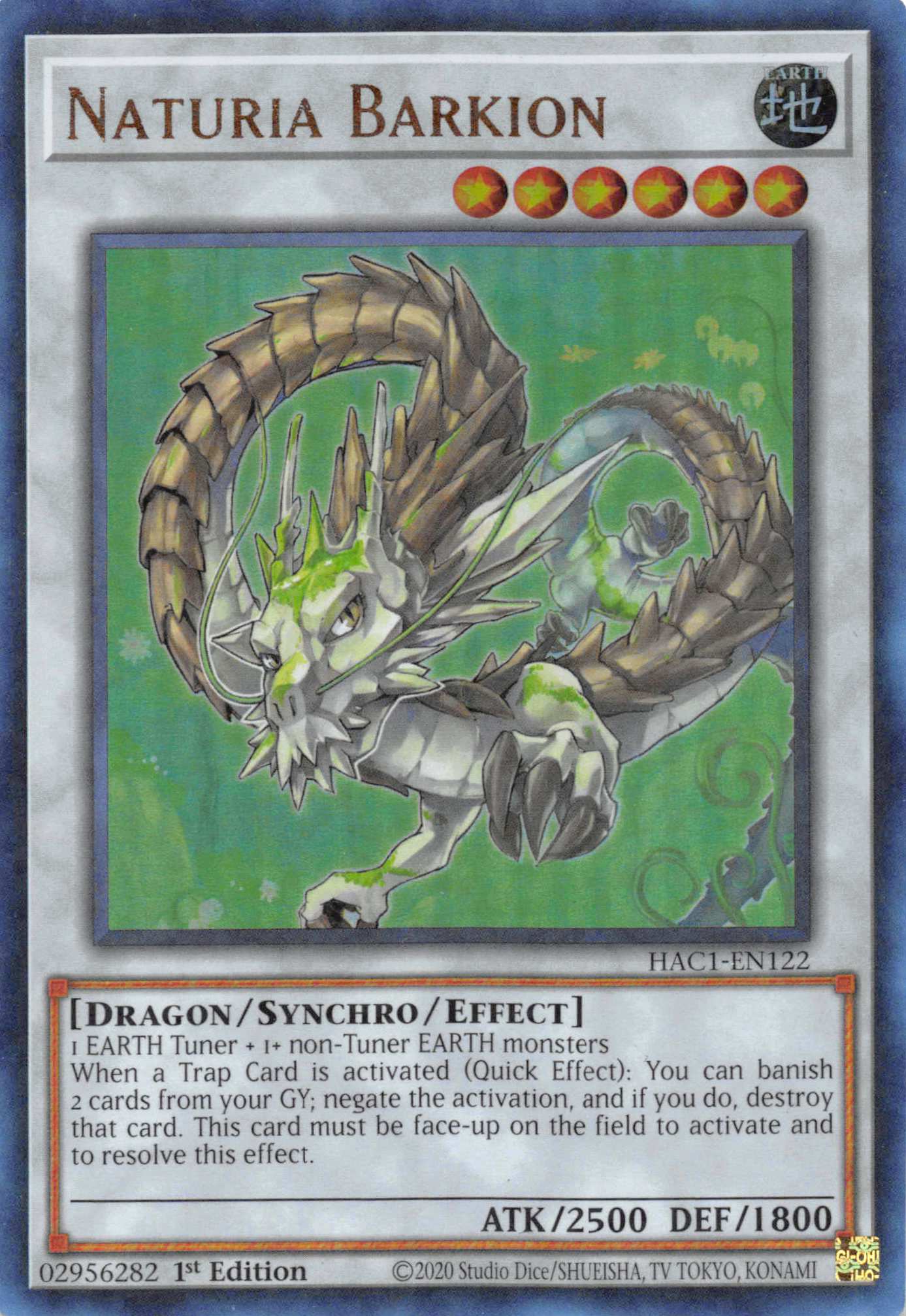 Naturia Barkion (Duel Terminal) [HAC1-EN122] Parallel Rare | Pegasus Games WI