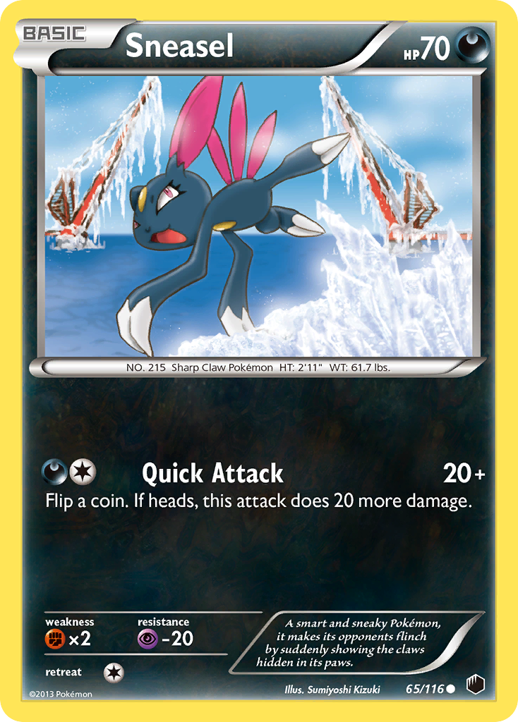 Sneasel (65/116) [Black & White: Plasma Freeze] | Pegasus Games WI