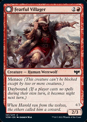 Fearful Villager // Fearsome Werewolf [Innistrad: Crimson Vow] | Pegasus Games WI