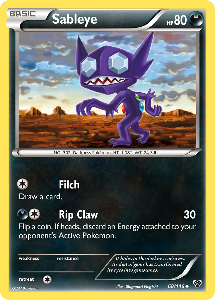 Sableye (68/146) [XY: Base Set] | Pegasus Games WI