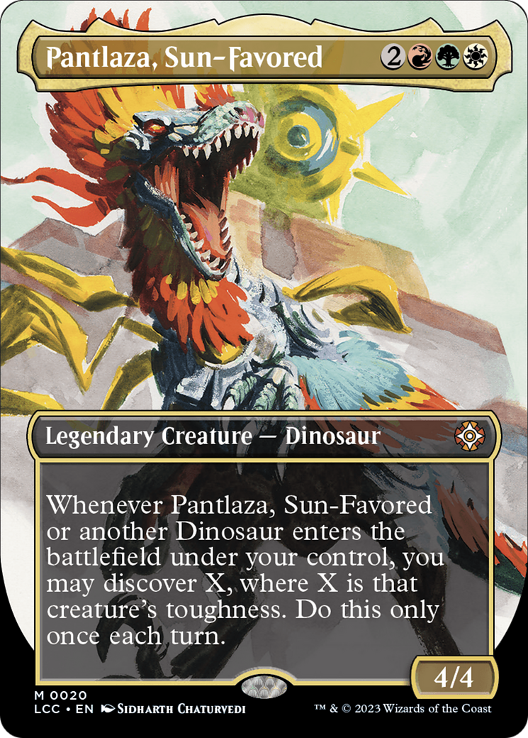 Pantlaza, Sun-Favored (Borderless) [The Lost Caverns of Ixalan Commander] | Pegasus Games WI