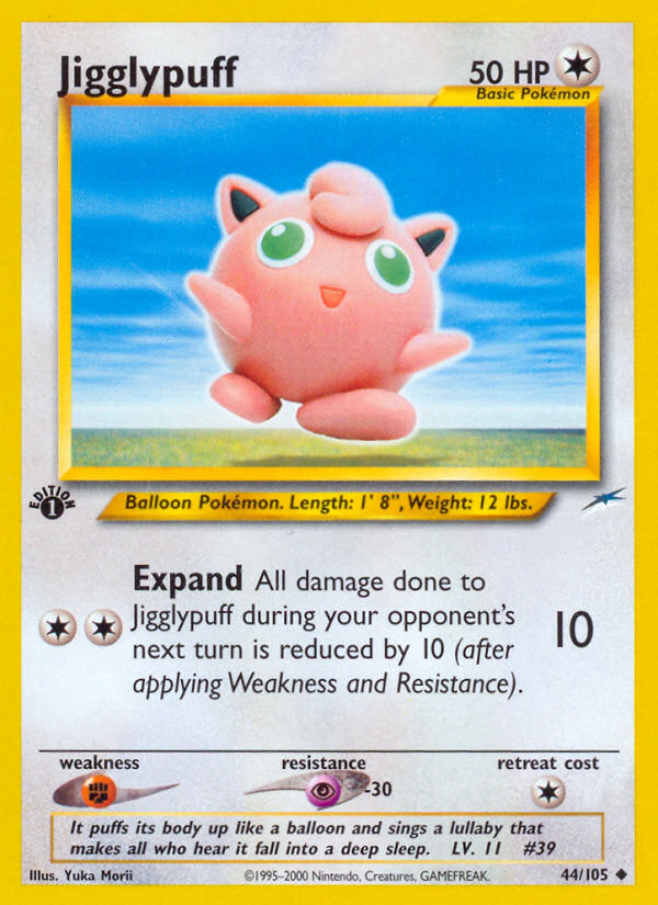 Jigglypuff (44/105) [Neo Destiny 1st Edition] | Pegasus Games WI