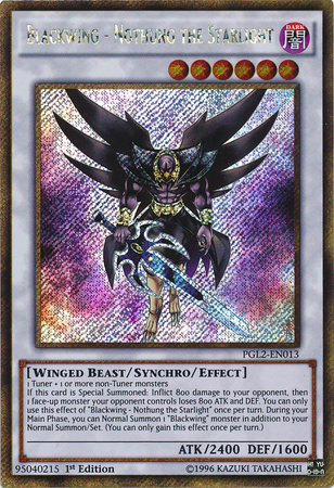 Blackwing - Nothung the Starlight [PGL2-EN013] Gold Secret Rare | Pegasus Games WI