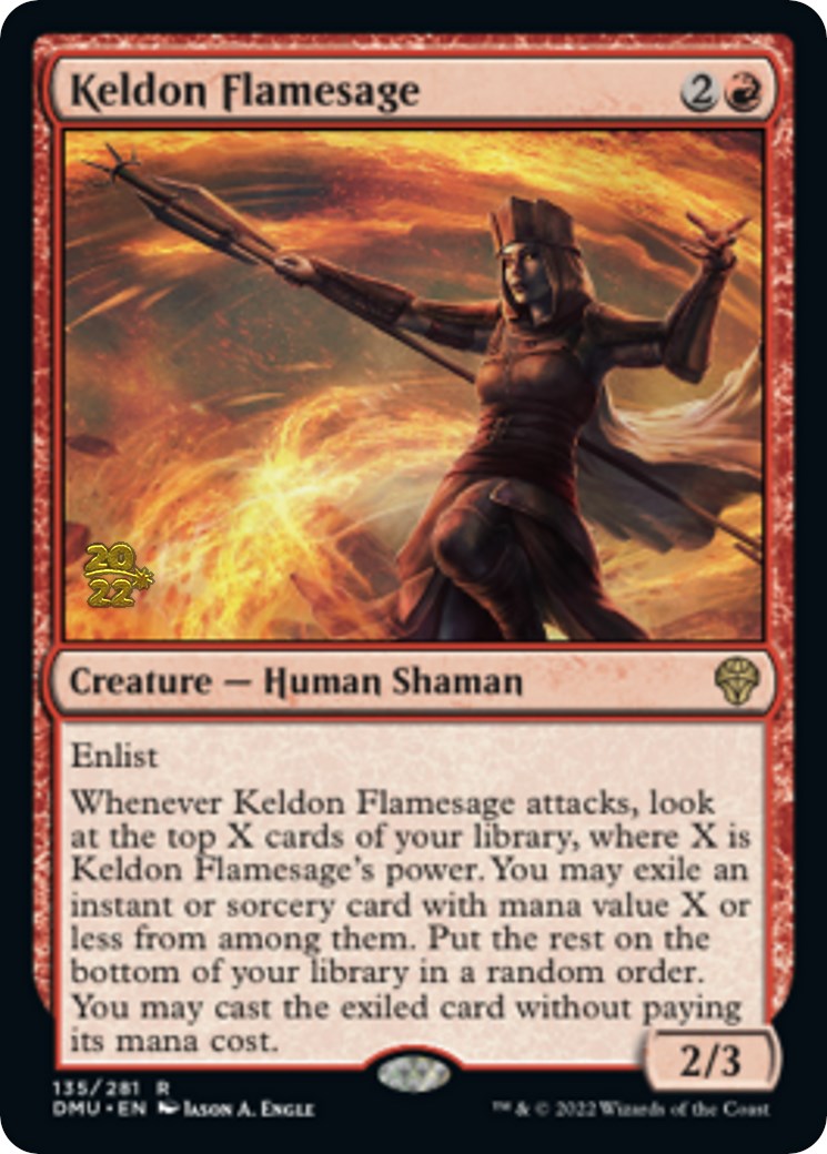 Keldon Flamesage [Dominaria United Prerelease Promos] | Pegasus Games WI