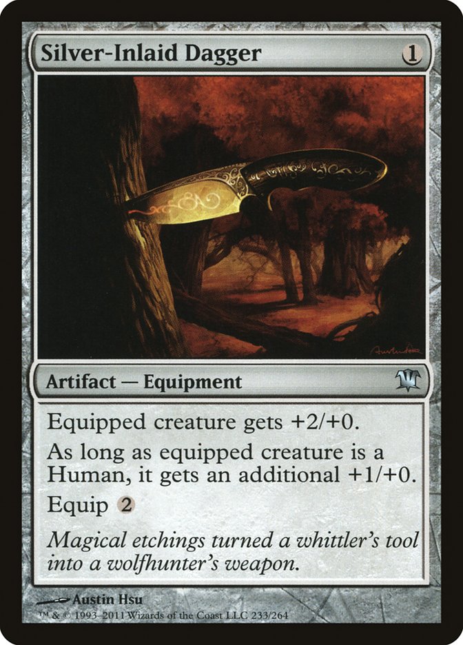 Silver-Inlaid Dagger [Innistrad] | Pegasus Games WI