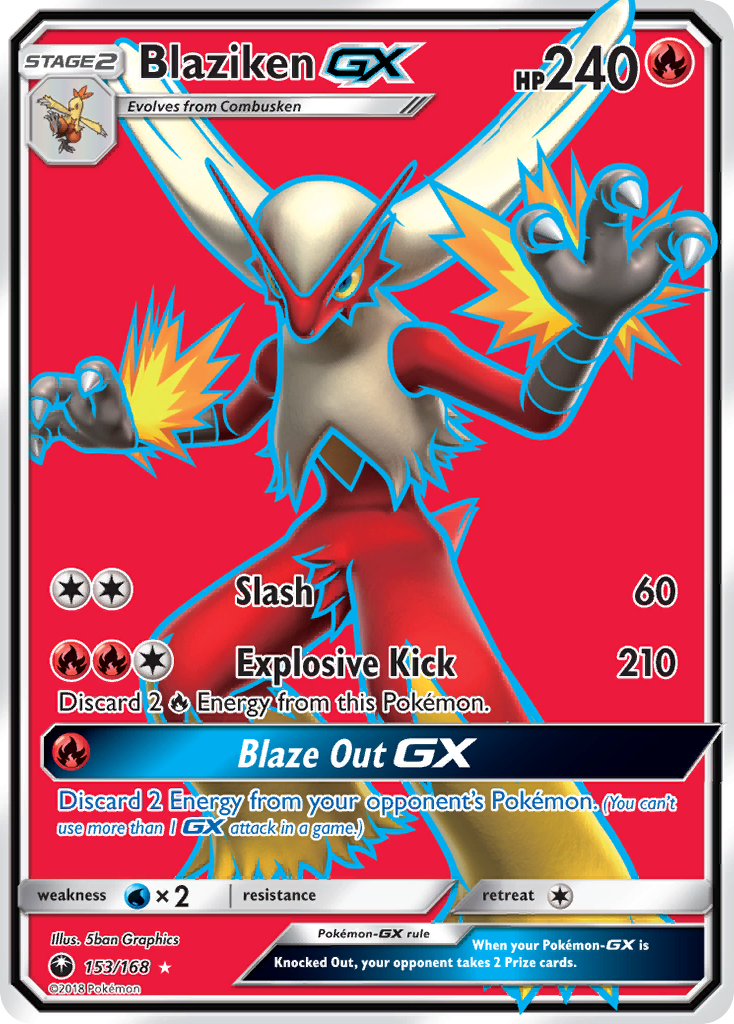 Blaziken GX (153/168) [Sun & Moon: Celestial Storm] | Pegasus Games WI