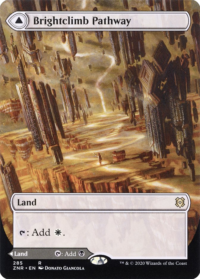 Brightclimb Pathway // Grimclimb Pathway (Borderless Alternate Art) [Zendikar Rising] | Pegasus Games WI