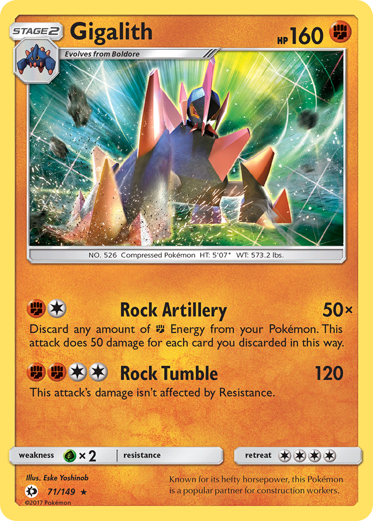 Gigalith (71/149) [Sun & Moon: Base Set] | Pegasus Games WI