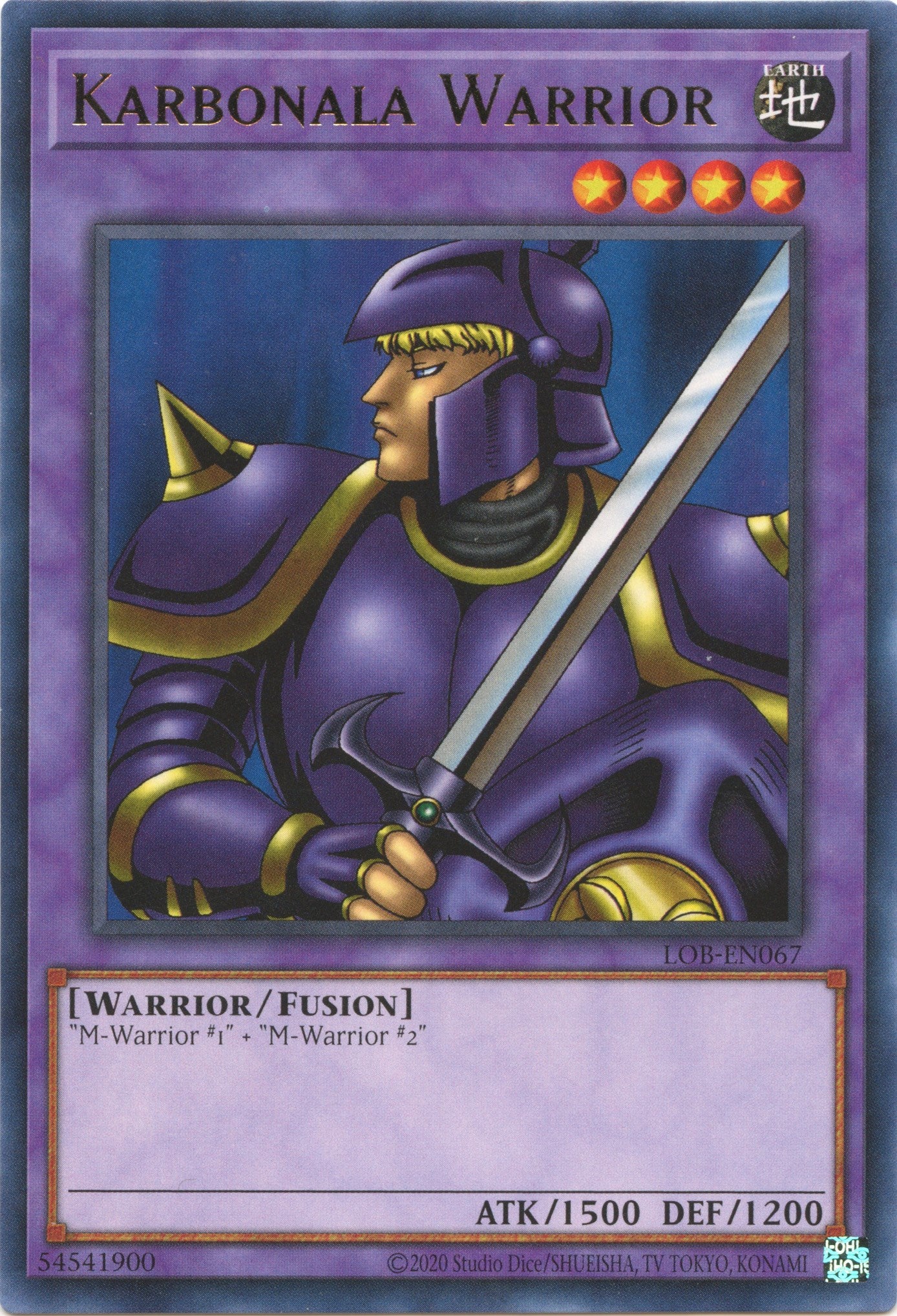 Karbonala Warrior (25th Anniversary) [LOB-EN067] Rare | Pegasus Games WI