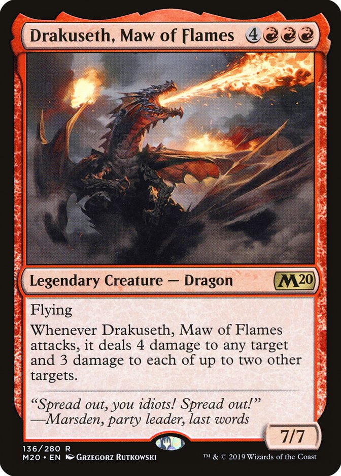 Drakuseth, Maw of Flames [Core Set 2020] | Pegasus Games WI