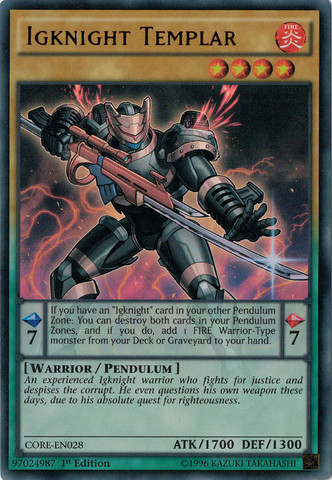 Igknight Templar [CORE-EN028] Ultra Rare | Pegasus Games WI