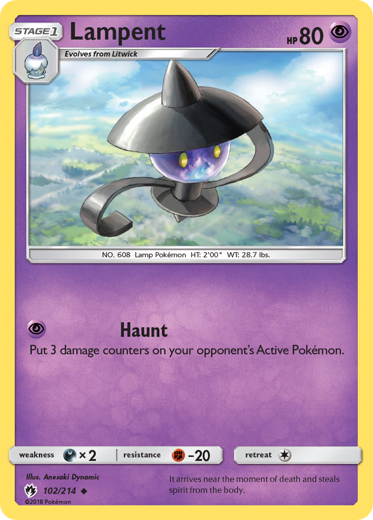 Lampent (102/214) [Sun & Moon: Lost Thunder] | Pegasus Games WI