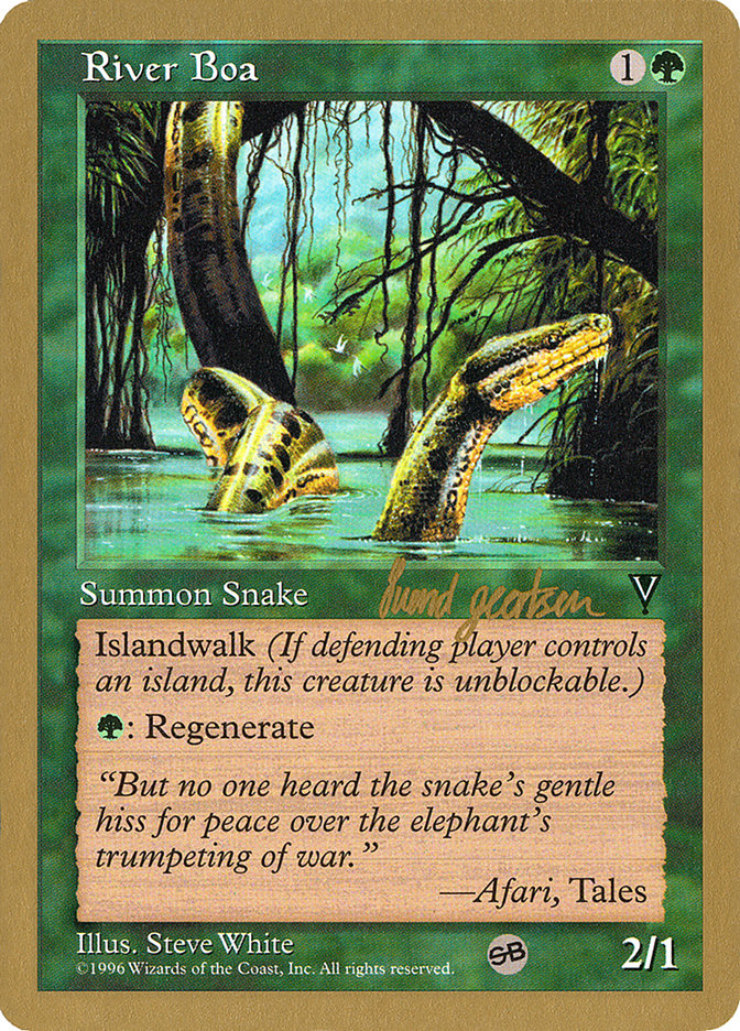 River Boa (Svend Geertsen) (SB) [World Championship Decks 1997] | Pegasus Games WI