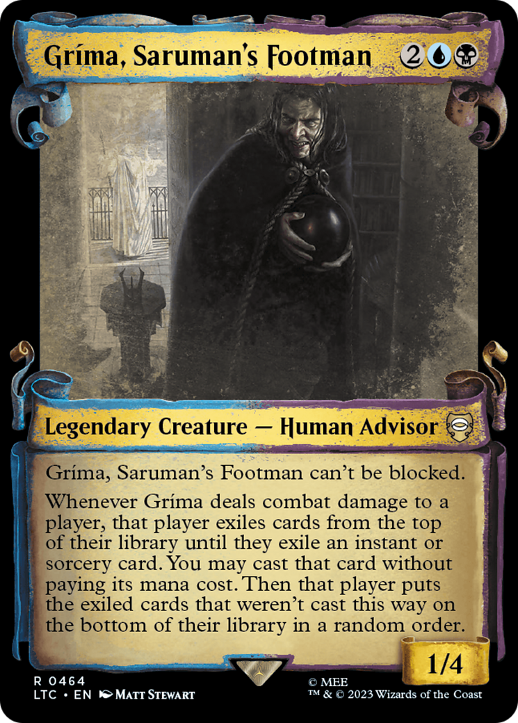 Grima, Saruman's Footman [The Lord of the Rings: Tales of Middle-Earth Commander Showcase Scrolls] | Pegasus Games WI