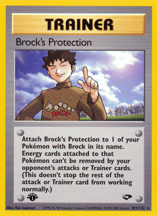 Brock's Protection (101/132) [Gym Challenge 1st Edition] | Pegasus Games WI