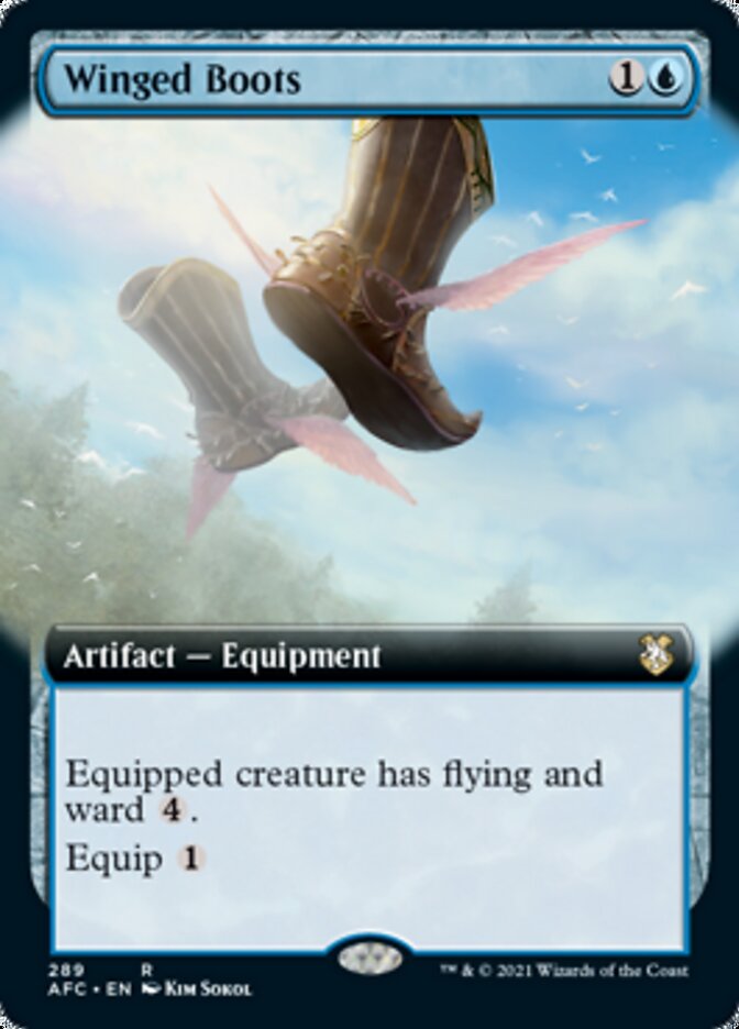 Winged Boots (Extended Art) [Dungeons & Dragons: Adventures in the Forgotten Realms Commander] | Pegasus Games WI