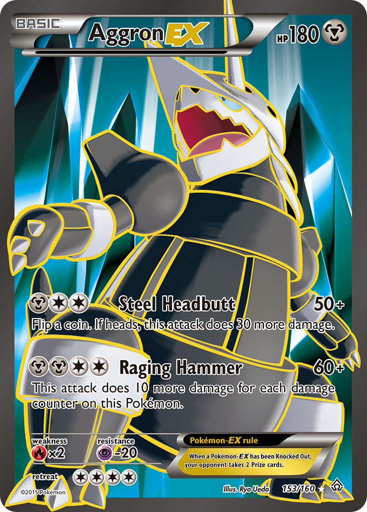 Aggron EX (153/160) [XY: Primal Clash] | Pegasus Games WI