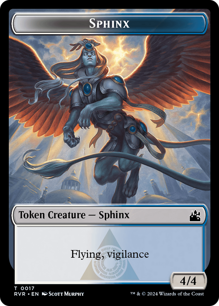 Saproling // Sphinx Double-Sided Token [Ravnica Remastered Tokens] | Pegasus Games WI