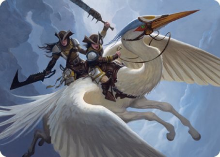 Gryffwing Cavalry Art Card [Innistrad: Crimson Vow Art Series] | Pegasus Games WI