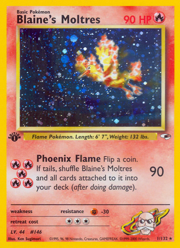 Blaine's Moltres (1/132) [Gym Heroes 1st Edition] | Pegasus Games WI