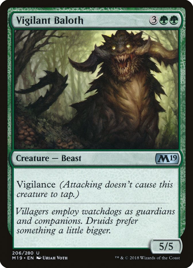 Vigilant Baloth [Core Set 2019] | Pegasus Games WI