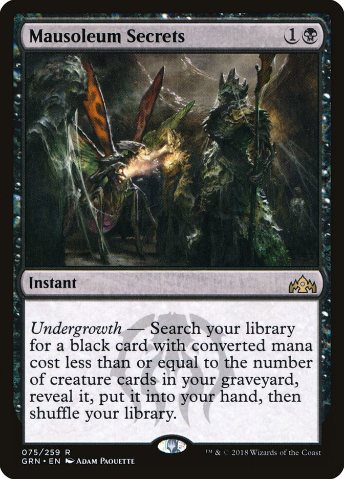 Mausoleum Secrets [Guilds of Ravnica] | Pegasus Games WI