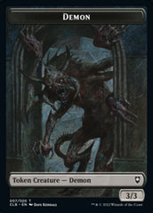 Treasure // Demon Double-Sided Token [Commander Legends: Battle for Baldur's Gate Tokens] | Pegasus Games WI