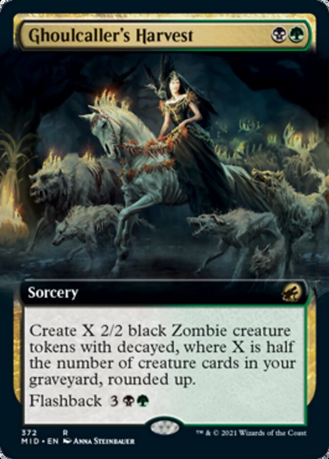 Ghoulcaller's Harvest (Extended Art) [Innistrad: Midnight Hunt] | Pegasus Games WI