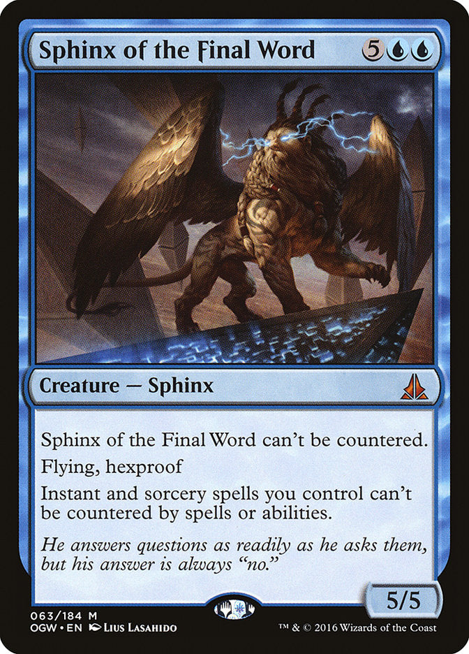 Sphinx of the Final Word [Oath of the Gatewatch] | Pegasus Games WI