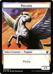 Pegasus // Human Double-Sided Token [Commander 2019 Tokens] | Pegasus Games WI