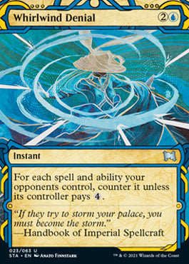 Whirlwind Denial (Foil Etched) [Strixhaven: School of Mages Mystical Archive] | Pegasus Games WI