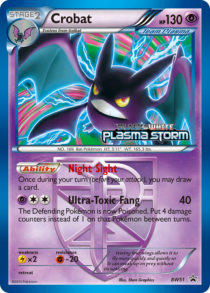 Crobat (BW51) [Black & White: Black Star Promos] | Pegasus Games WI