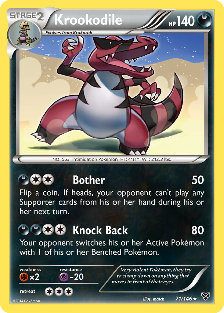 Krookodile (71/146) [XY: Base Set] | Pegasus Games WI