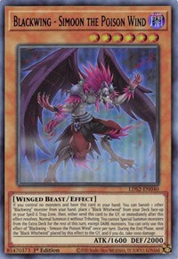 Blackwing - Simoon the Poison Wind (Blue) [LDS2-EN040] Ultra Rare | Pegasus Games WI