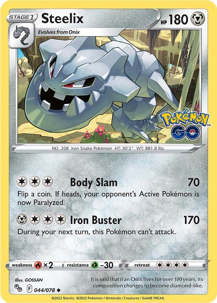 Steelix (044/078) [Pokémon GO] | Pegasus Games WI