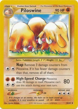 Piloswine (36/64) [Neo Revelation Unlimited] | Pegasus Games WI