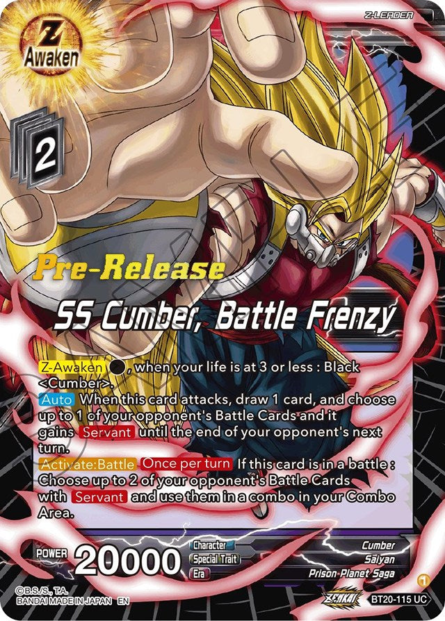 SS Cumber, Battle Frenzy (BT20-115) [Power Absorbed Prerelease Promos] | Pegasus Games WI