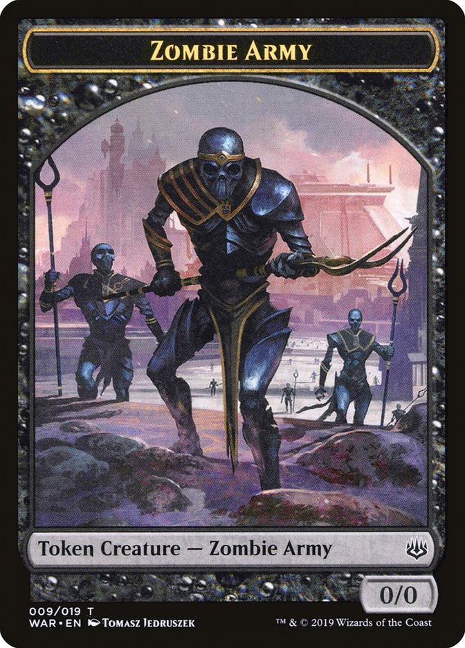 Zombie Army Token (009/019) [War of the Spark Tokens] | Pegasus Games WI