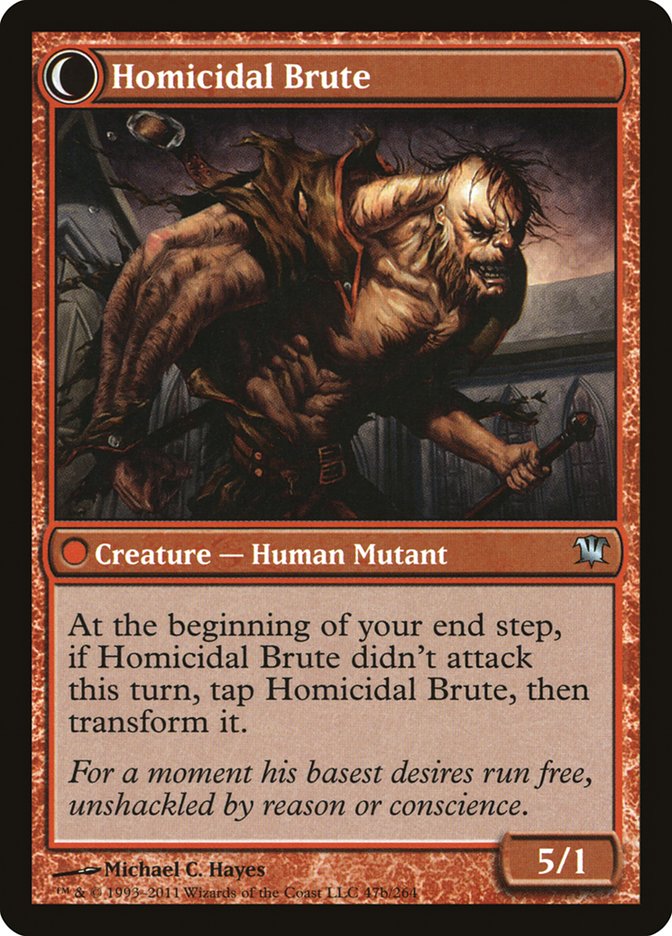 Civilized Scholar // Homicidal Brute [Innistrad] | Pegasus Games WI