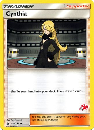 Cynthia (119/156) (Charizard Stamp #59) [Battle Academy 2020] | Pegasus Games WI